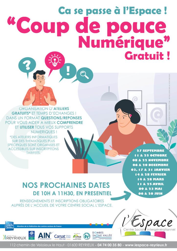 Affiche coup de pouce numerique